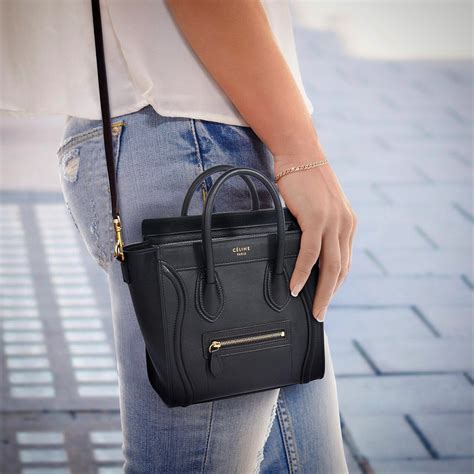 celine nano luggage bag celebrity|Celine nano luggage shoulder bag.